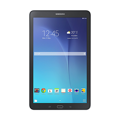 Tablet Samsung Galaxy Tab E Preto com 9,6, Wi-Fi, Android 4.4, Processador Quad-Core 1.3 GHz e 8 GB